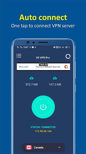 Schermata X3 VPN Pro - Fast , Secure & Unlimited VPN 1