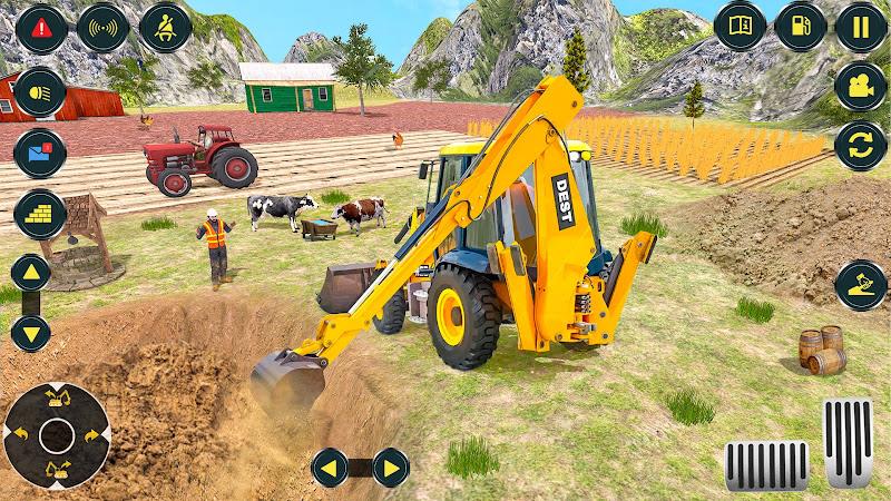 Village Excavator JCB Games 스크린샷 1