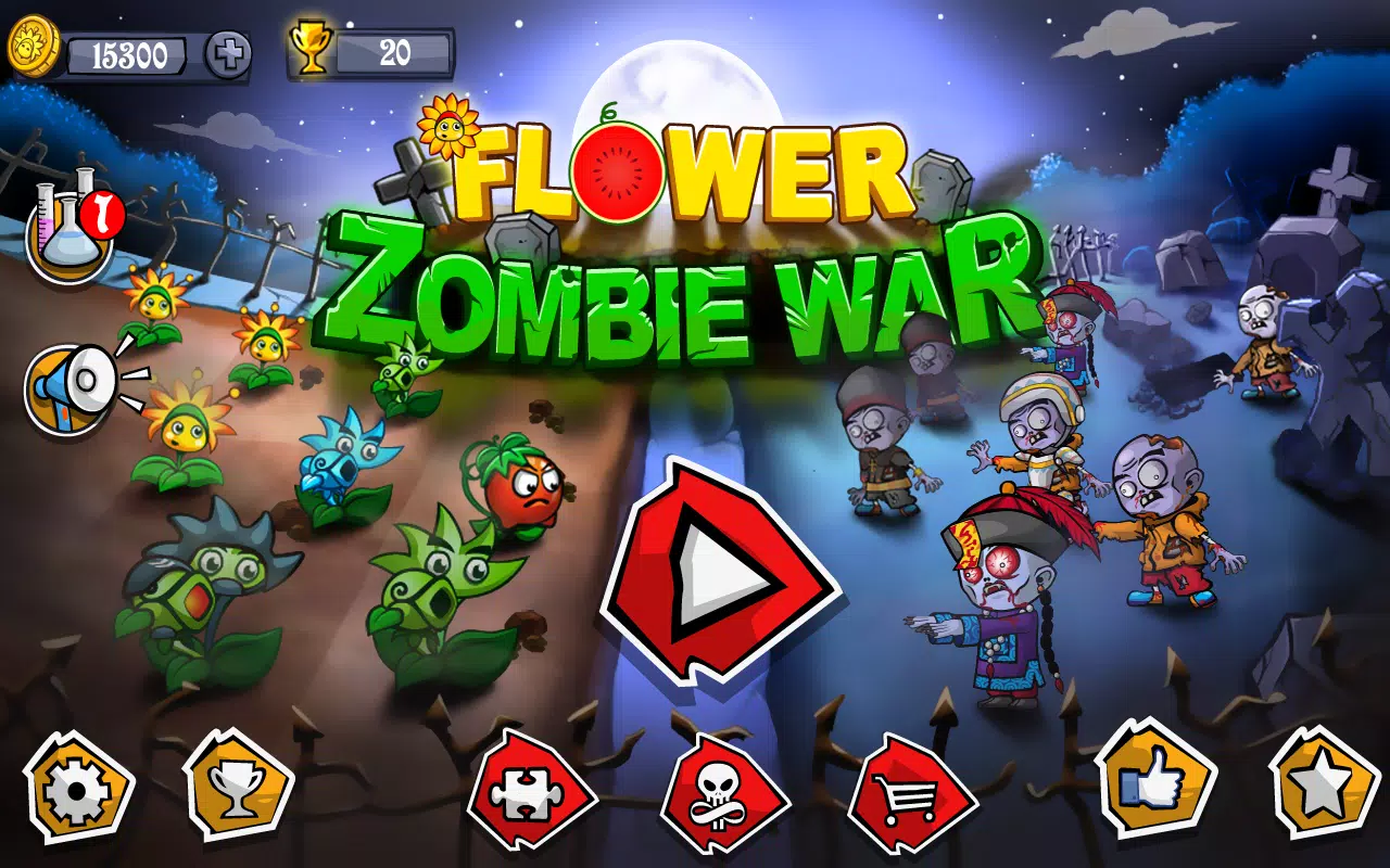 Flower Zombie War Captura de tela 0