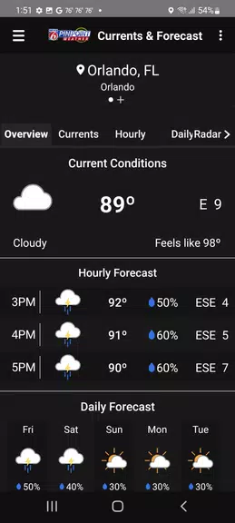 News 6 Pinpoint Weather - WKMG স্ক্রিনশট 1