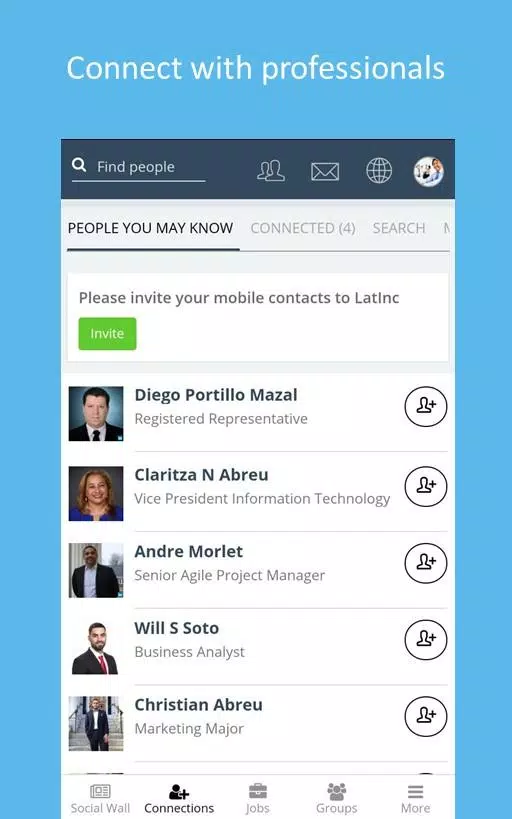 LatInc Professional Network Screenshot 0