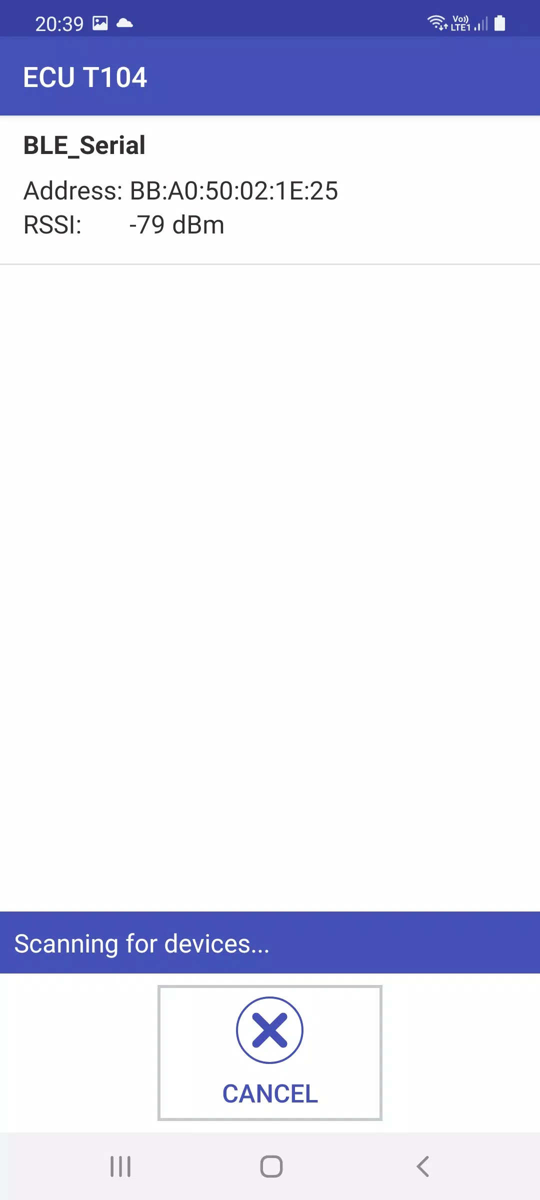 ECU T104 Capture d'écran 1