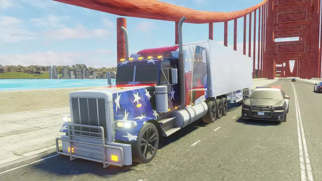 Usa Truck Simulator Car Games 螢幕截圖 0