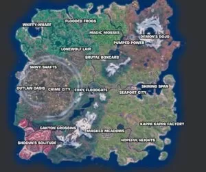 Fortnite Mobile Battle Royale Map Guide – All Locations, NPCs, and Spawns