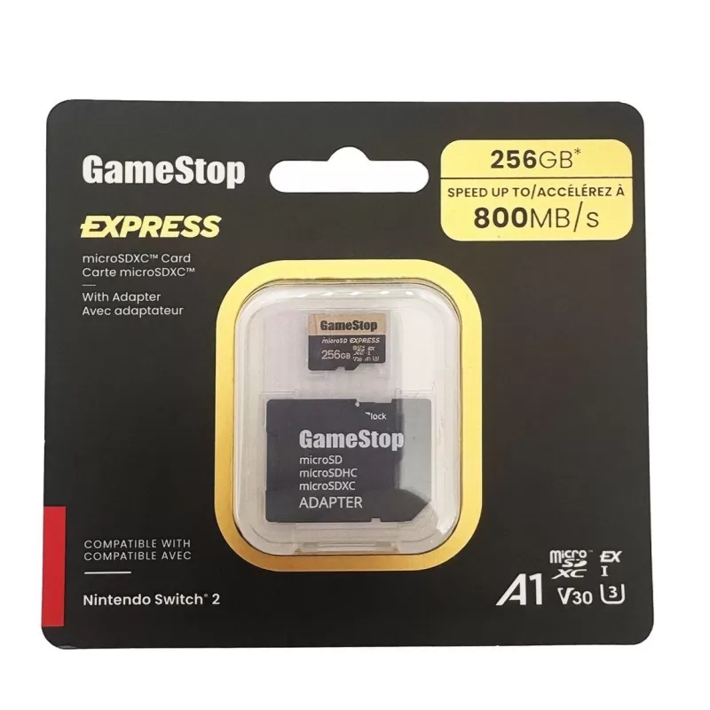 GameStop Pré -encomenda Microsd Express Cards para Switch 2