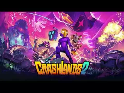 Crashlands 2 gameplay featuring protagonist Flux Dabes exploring Woanope