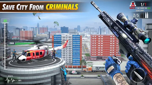 Sniper Shooting Mission : Eliminate City Criminals 螢幕截圖 0