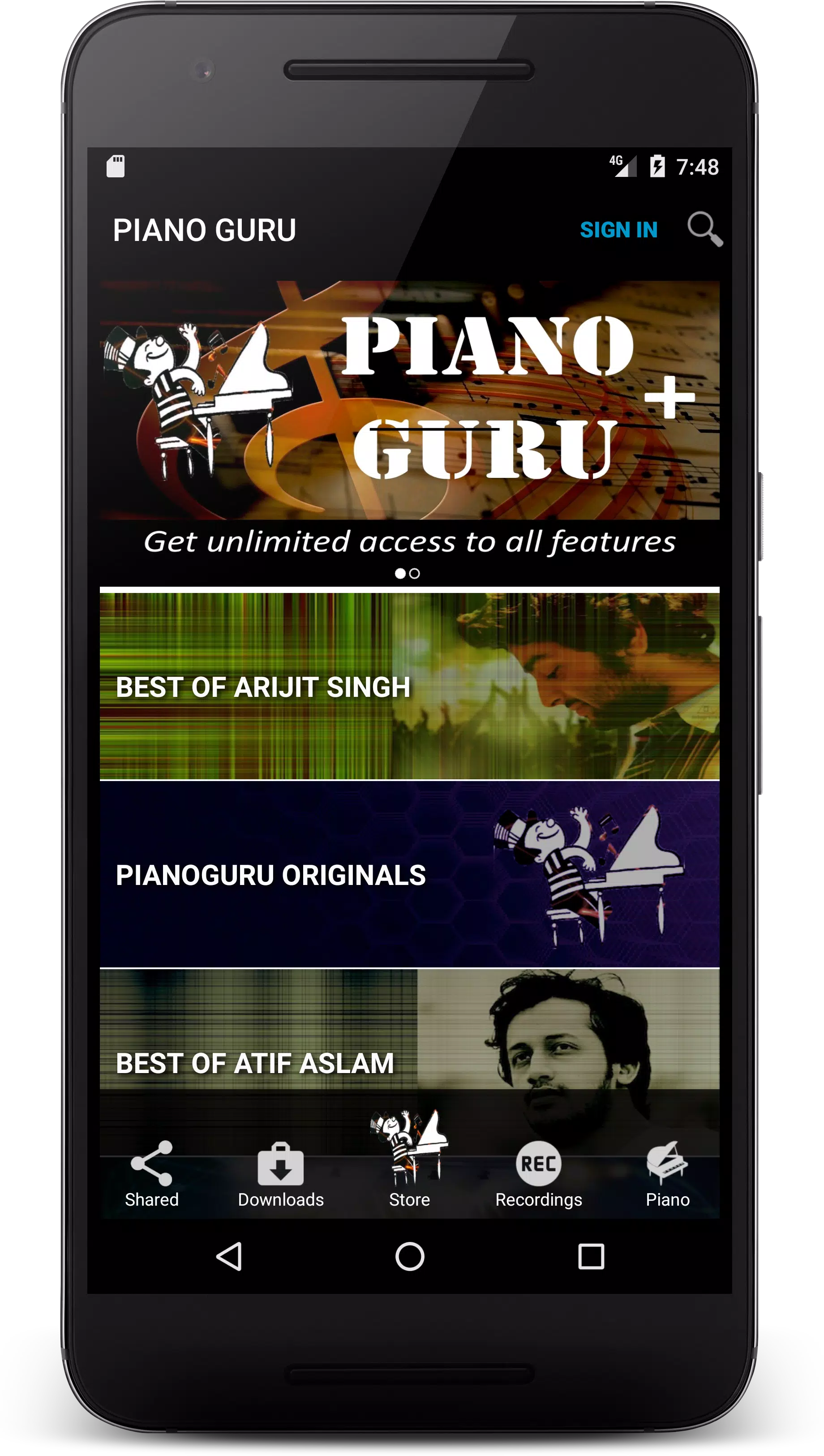 PianoGuru : Learn Indian Songs Screenshot 1