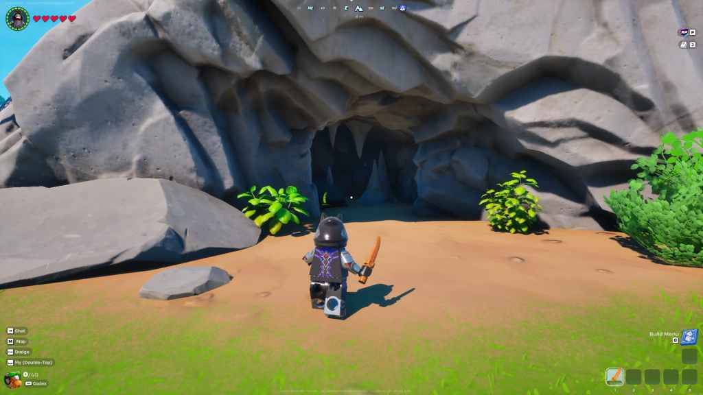 Ingresso della caverna a Lego Fortnite