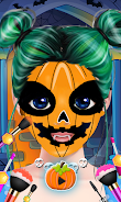 Cute Girl Halloween Makeup Art Zrzut ekranu 1