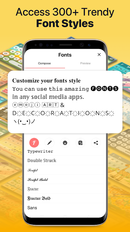 Fonts app keyboard & Changer Tangkapan skrin 1