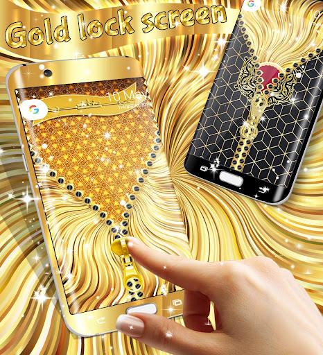 Gold lock screen Ảnh chụp màn hình 1