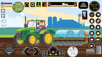 Farm Tractors Dinosaurs Games スクリーンショット 1