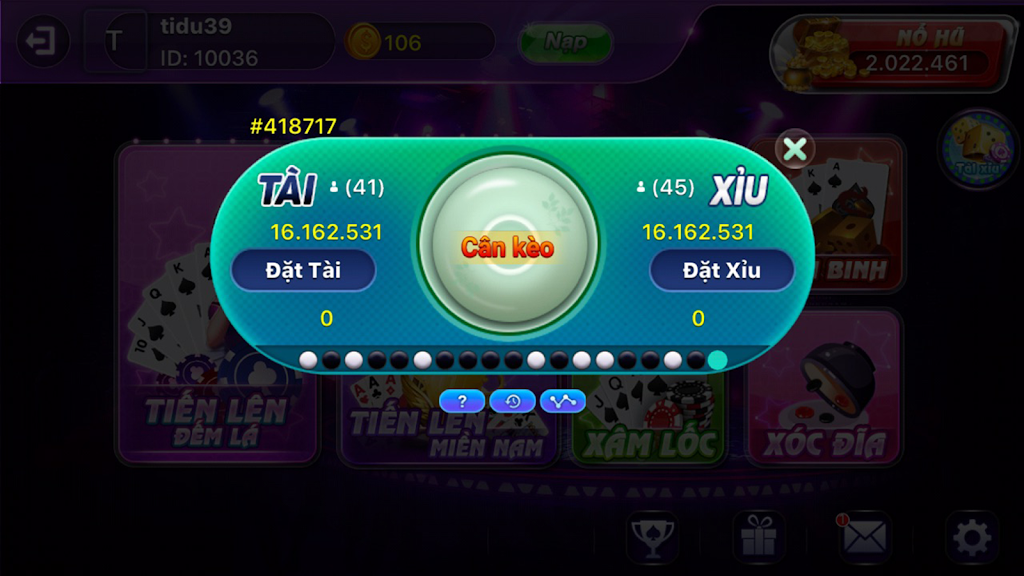 GAME BAI DOI THUONG - DANH BAI XANH CHIN应用截图第0张