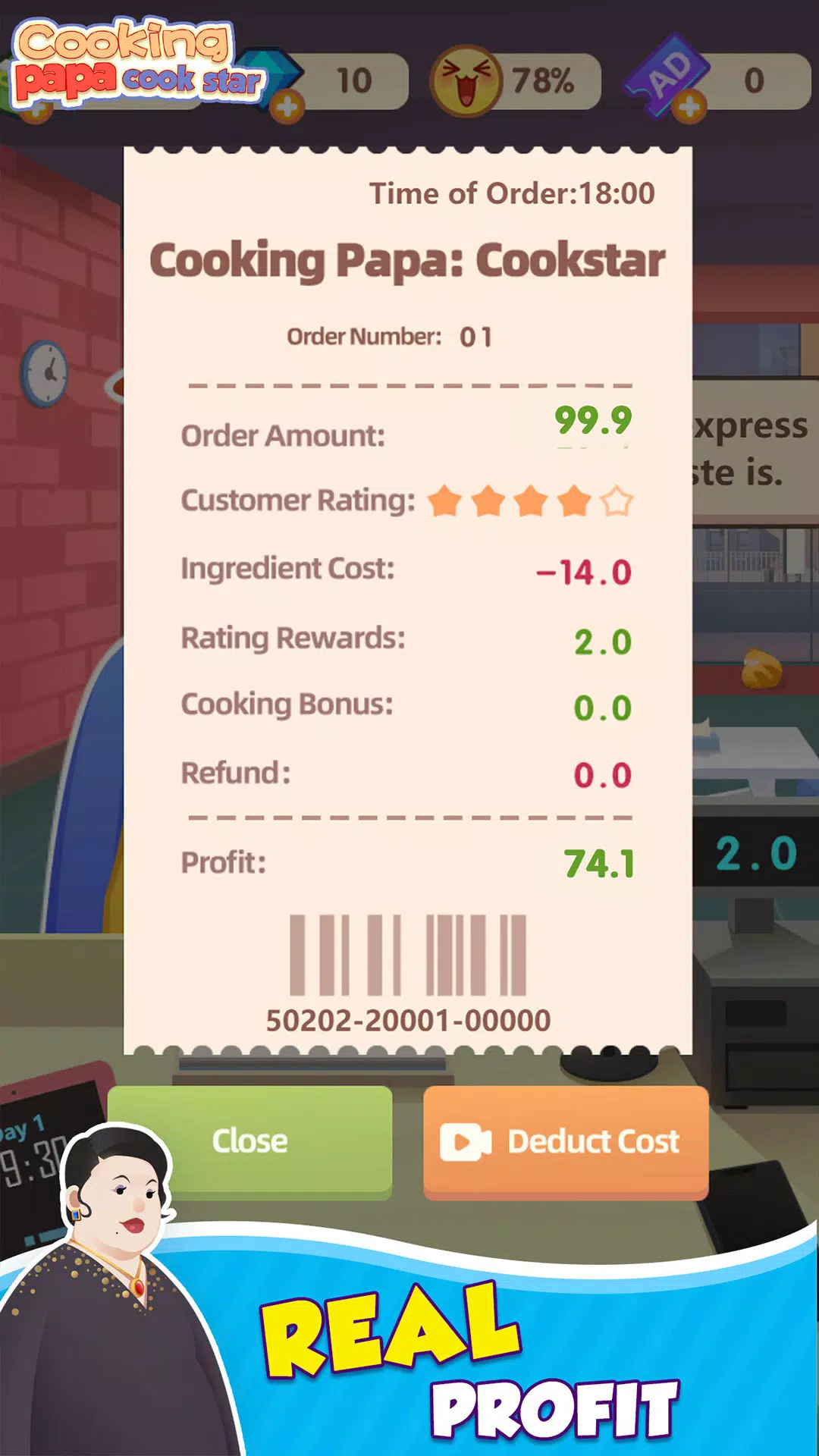 Cooking Papa:Cookstar Screenshot 1