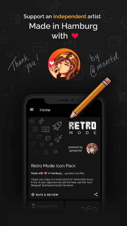 Retro Mode - Icon Pack (Light) Tangkapan skrin 3