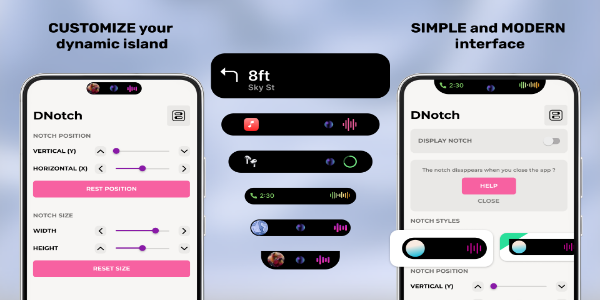 Schermata Dynamic Island - OS Notch 2