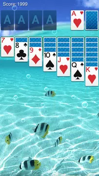 Solitaire: Ocean Blue Capture d'écran 0