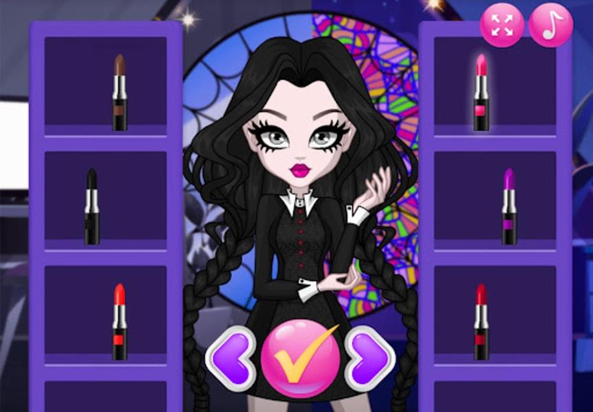 Wednesday Addams DressUp Captura de tela 3