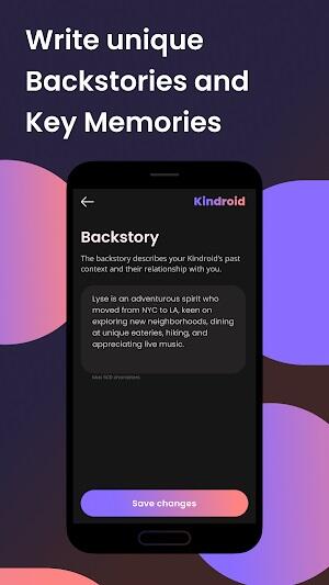 Kindroid: AI ဖန်သားပြင်ဓာတ်ပုံ 1