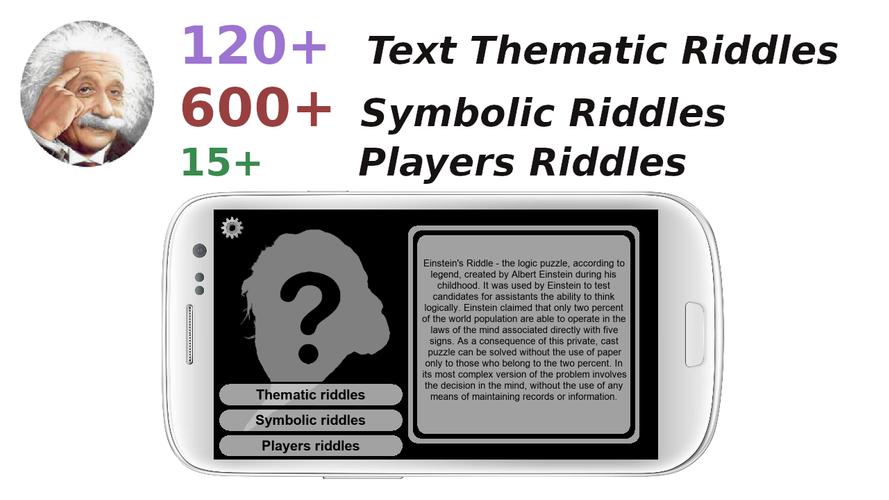 Einstein's Riddles Text Puzzle 螢幕截圖 0