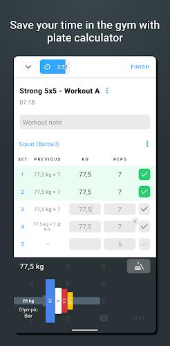 Strong Workout Tracker Gym Log 螢幕截圖 2