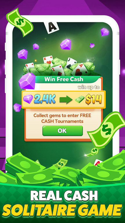 Solitaire Clash-Win Cash Captura de pantalla 3