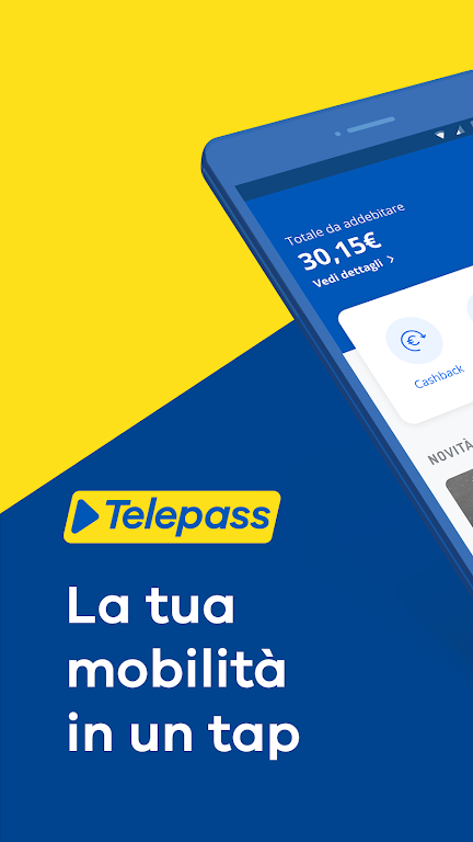 Schermata Telepass: pedaggi e parcheggi 0