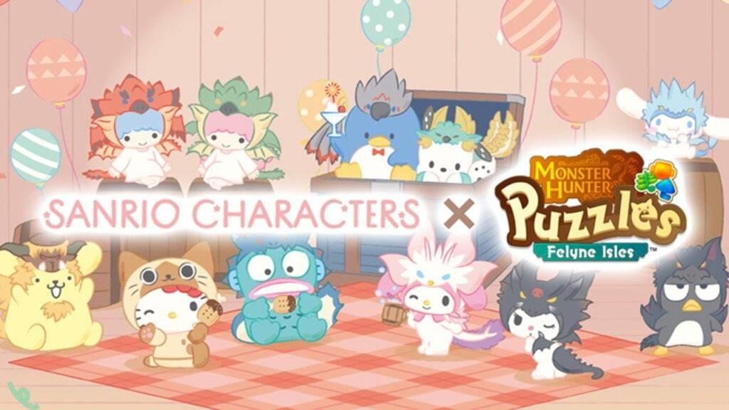 Felyne Isles x Sanrio collab: Cinnamoroll Avatars trong Monster Hunter Puzzles