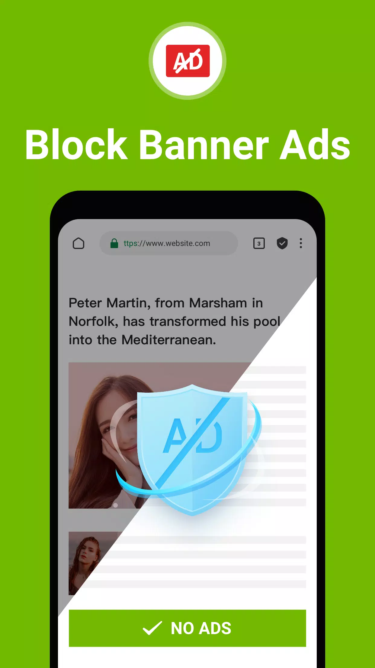 FAB Adblocker Browser: Adblock Captura de tela 2