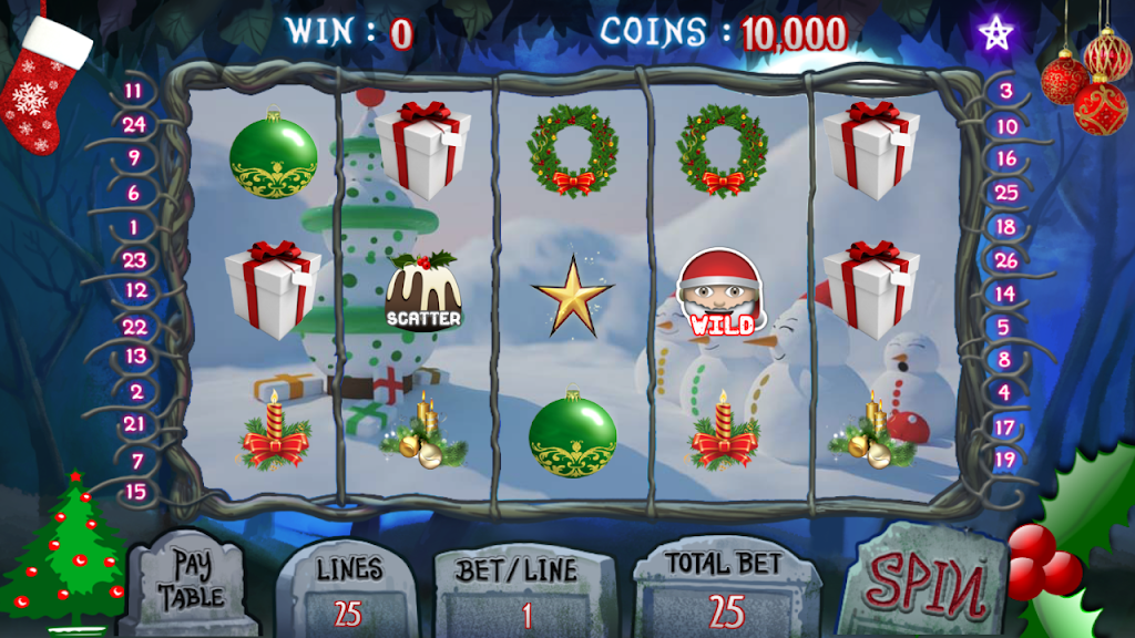 Christmas Jackpot : Real Casino Slot Master 777 スクリーンショット 1