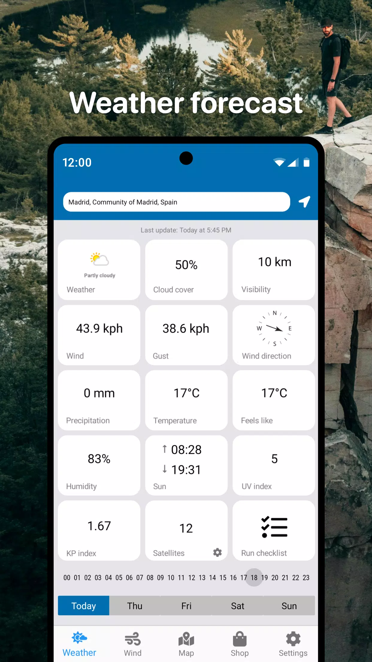 Schermata Drone App: Forecast for UAV 2