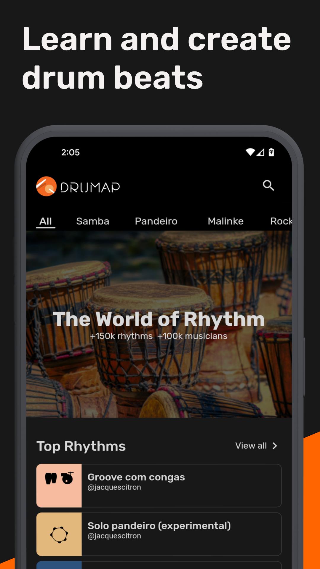 Drumap. The World of Rhythm Capture d'écran 0