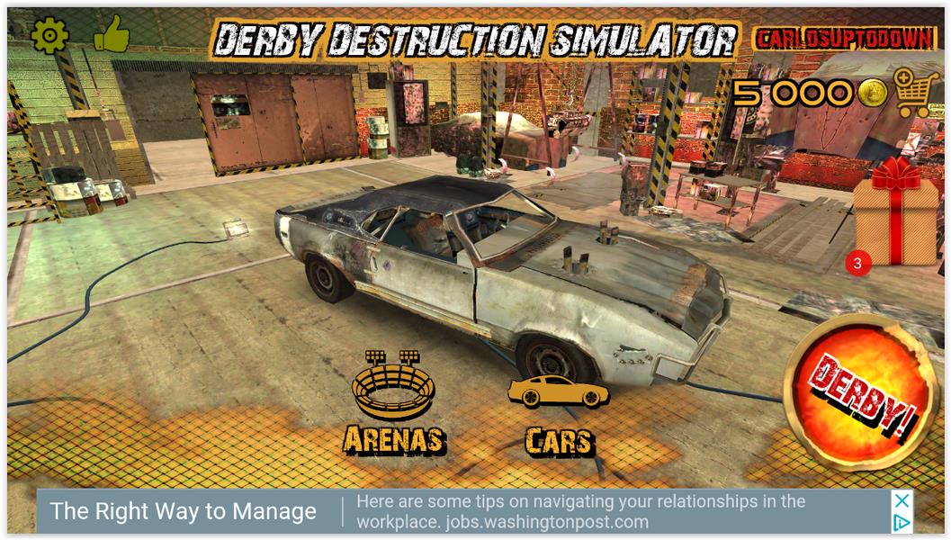 Derby Destruction Simulator Schermafbeelding 0