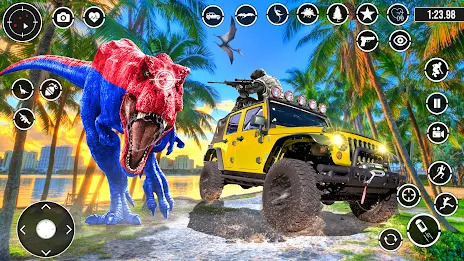 Real Dino Hunting 3D shooting Ekran Görüntüsü 0