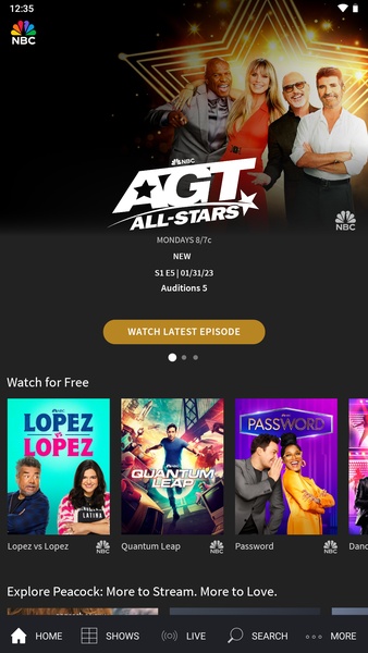 The NBC App - Stream TV Shows Capture d'écran 1