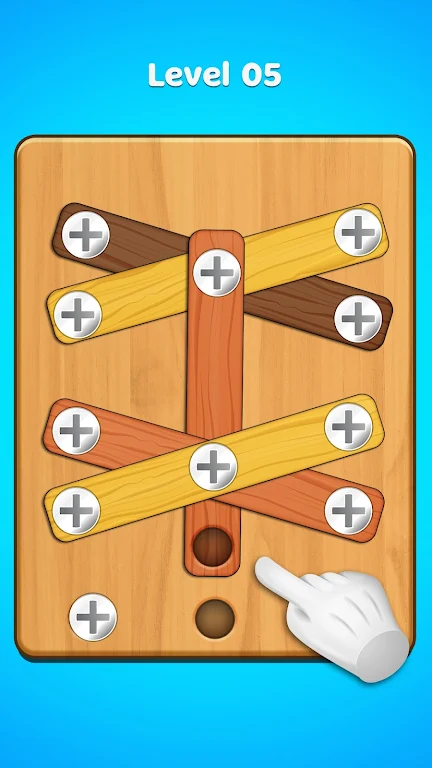 Unscrew Wood Puzzle Nut & Bolt Screenshot 0