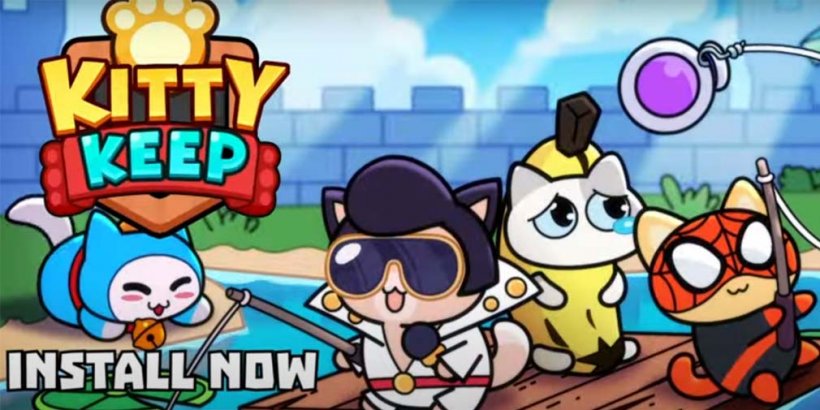 Kitty Keep lets you deploy costumed cats to defend your castle on the beach, now open for pre-registration