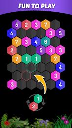 Merge Hexa - Number Puzzle Ảnh chụp màn hình 0