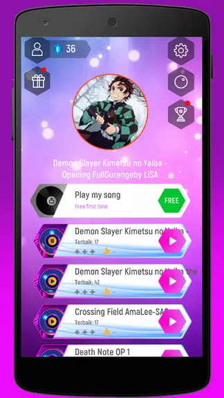 Kimetsu Demon Slayer Tiles Hop Screenshot 0