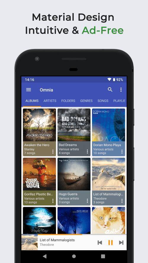 Omnia Music Player স্ক্রিনশট 0