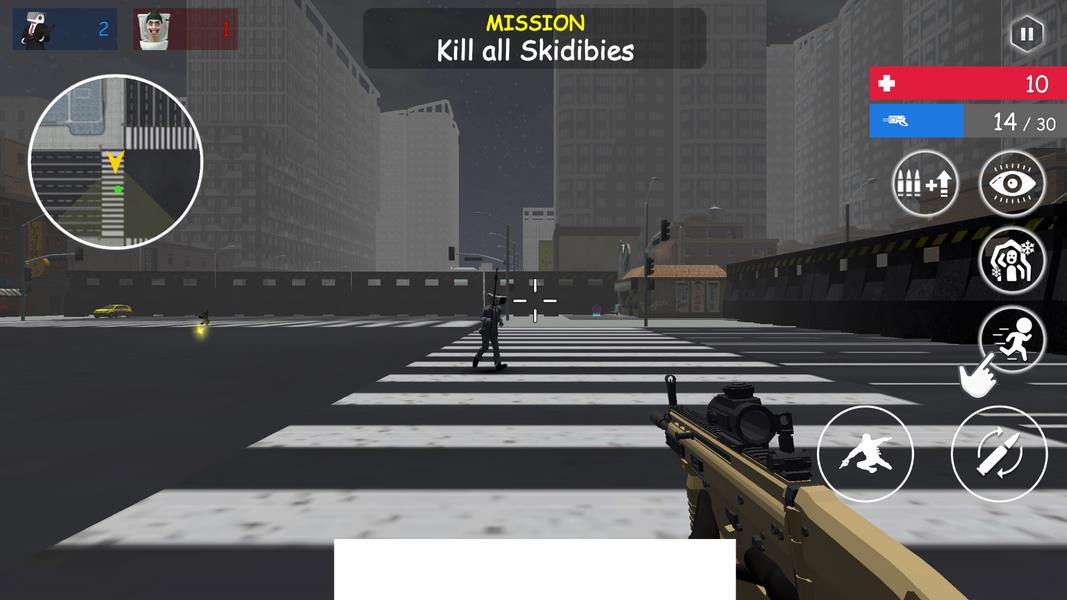 Shoot Skibd Toilet Survival.io Screenshot 1