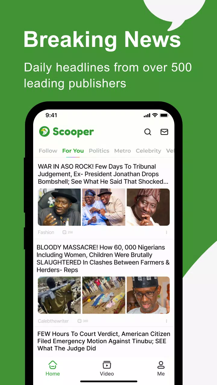 Scooper News ဖန်သားပြင်ဓာတ်ပုံ 2