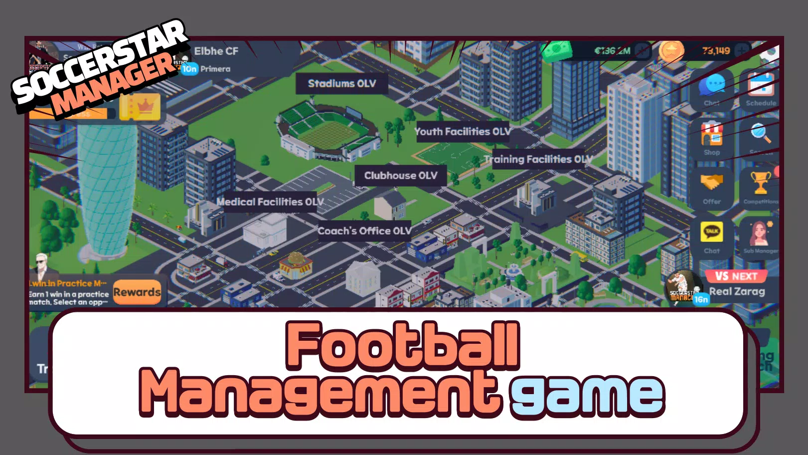 SSM LITE-Football Manager Game स्क्रीनशॉट 1