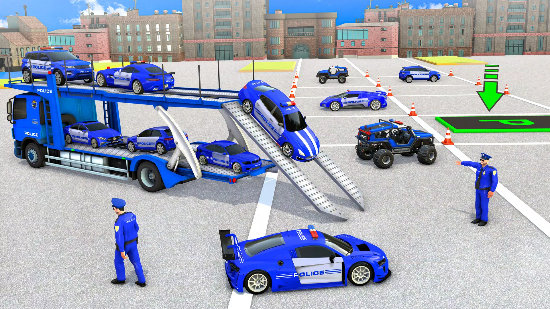 Crazy Car Transport Truck Game Tangkapan skrin 0