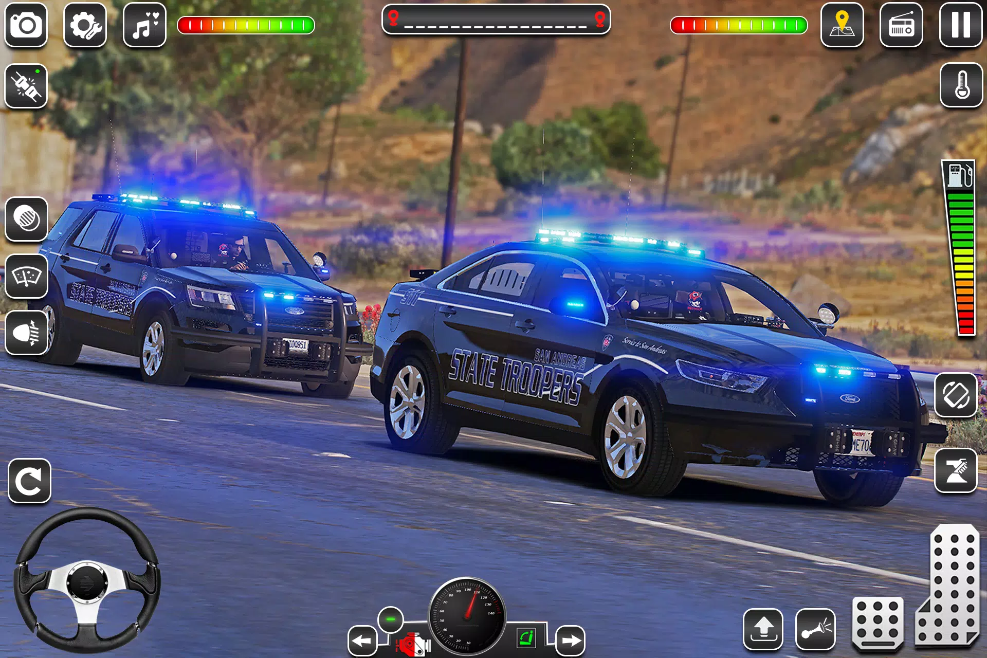 US Police Car Chase Game 3D ภาพหน้าจอ 1