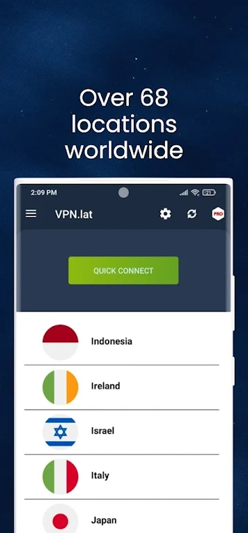 VPN lat : Unlimited Proxy স্ক্রিনশট 2