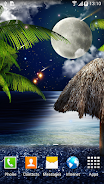 Tropical Night Live Wallpaper Скриншот 0