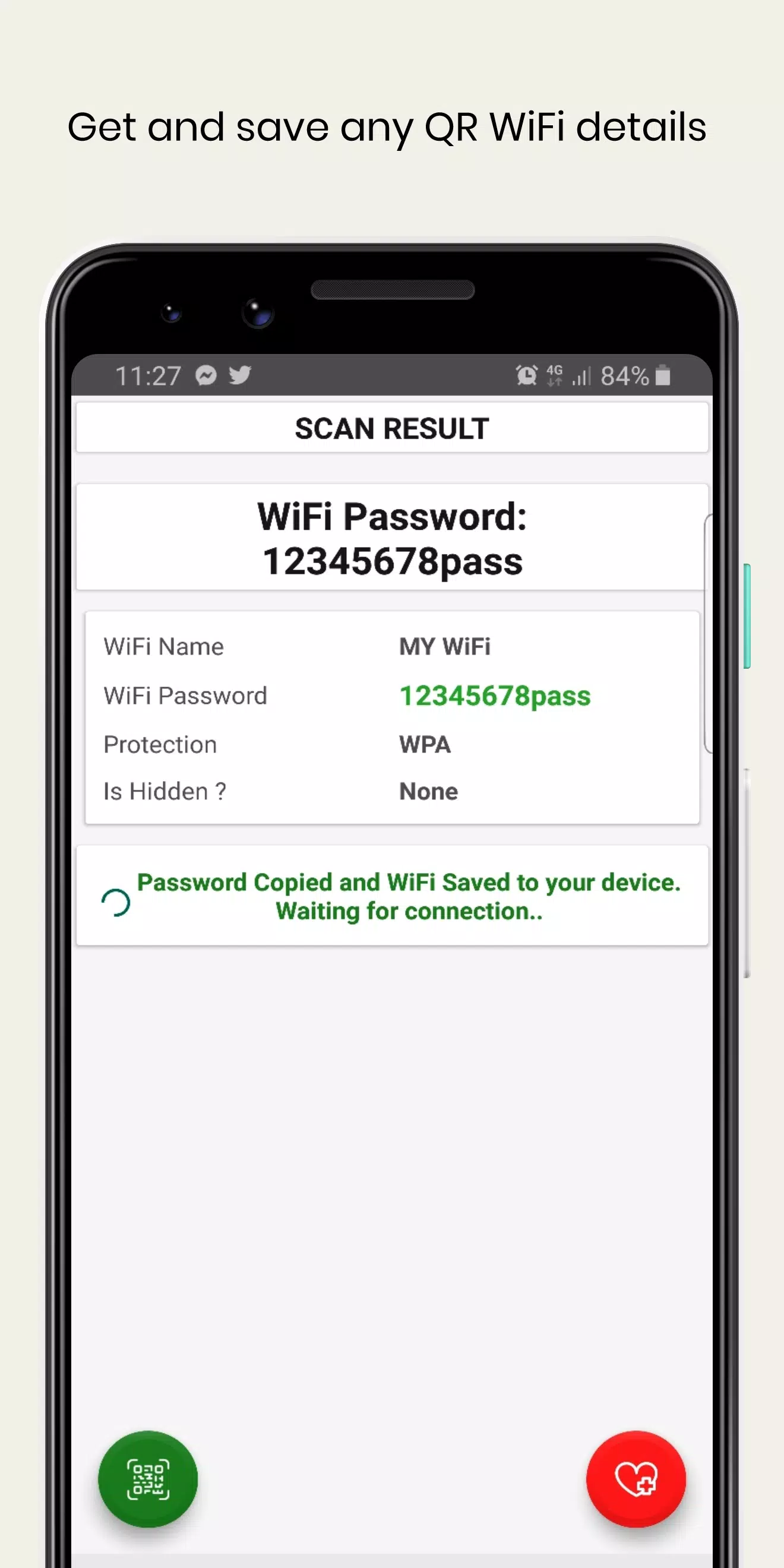 WiFi QrCode Password scanner स्क्रीनशॉट 2