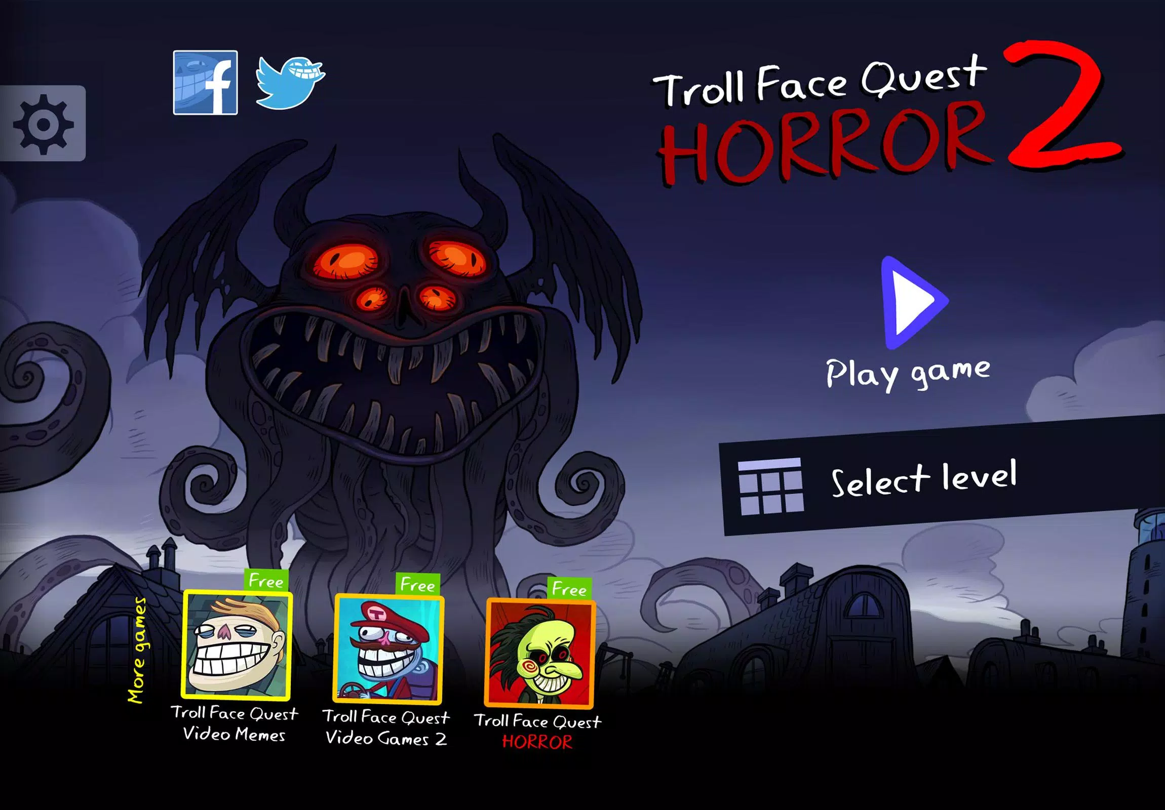 Troll Face Quest: Horror 2 Ảnh chụp màn hình 0